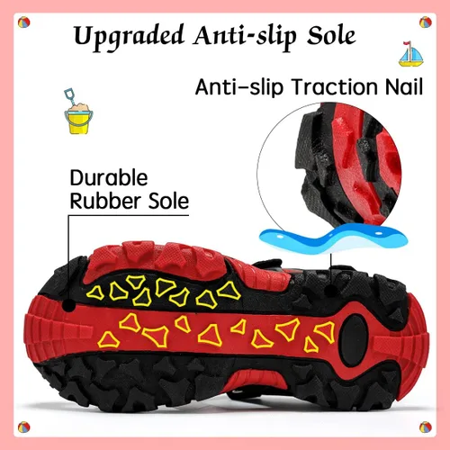 Vista 5 de VITUOFLY Sandalias para niños al aire libre senderismo deportes sandalias niñas piscina playa zapatos de verano zapatos de agua zapatillas