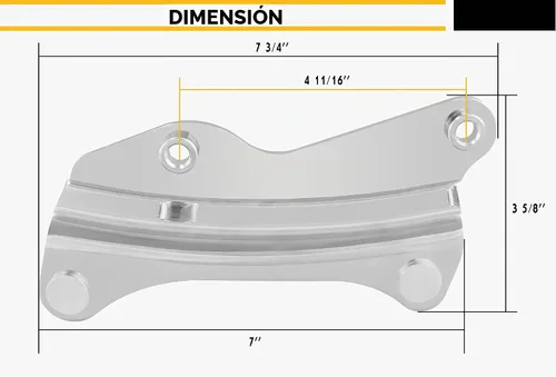 Vista 3 de Kit de hardware de acoplamiento de 4 puntos para Harley Touring Chrome Cromo