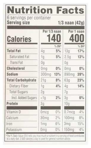 Vista 6 de 365 by Whole Foods Market Original Tandoori Naan, 8.8 OZ