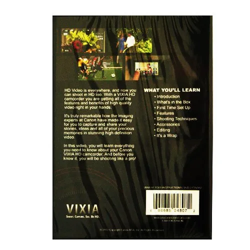Vista 2 de Canon VIXIA HF R300 Instructional Video DVD