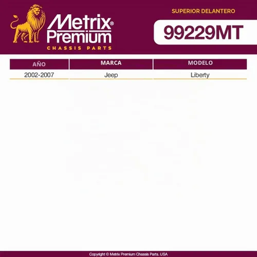 Vista 2 de Metrix Premium Chassis Parts Kit de brazo de control izquierdo derecho para Jeep Liberty