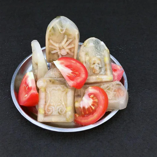 Vista 6 de MoldFun Molde de silicona 3D para Halloween, ataúd con calaveras, araña, RIP, molde de silicona para chocolate, caramelos, cubitos de hielo