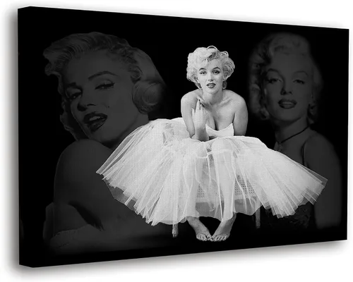 Vista 20 de SpiritualHands Marilyn Monroe - Lienzo decorativo para pared y póster – Decoración femenina moderna de maquillaje femenino, impresión de moda