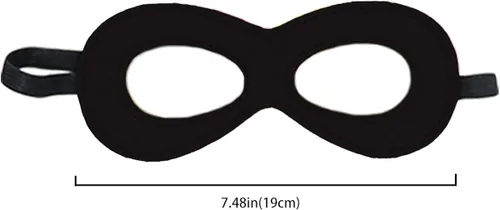 Vista 6 de Capas y máscaras de superhéroe para adultos súper héroe para hombres y mujeres disfraces de Halloween recuerdos de fiesta paquete de 7