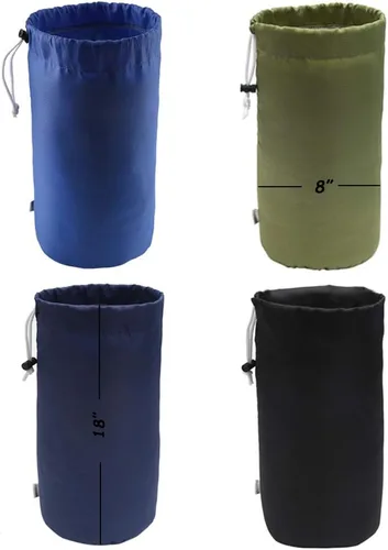 Vista 13 de Bolsa de saco, resistente al agua, con cordón duradero, paquete de 4
