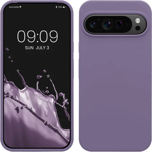 Vista 271 de kwmobile Funda Compatible con Google Pixel 6 Pro - Funda de Teléfono de Silicona TPU con Acabado Suave - Azul Caribe