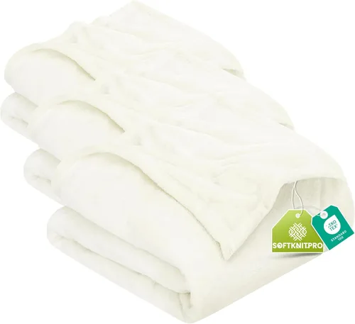 Vista 56 de Utopia Bedding - Manta de vellón de lujo, mullida, antiestática; manta de suave microfibra de 8.8 oz/yd² (300 g/m²) para sofá y cama; tamaño Gris