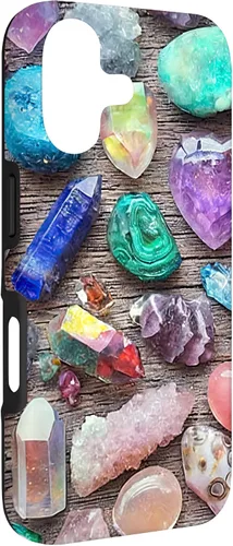 Vista 3 de Funda de energía de cristal curativo - Funda de abundancia para iPhone 17