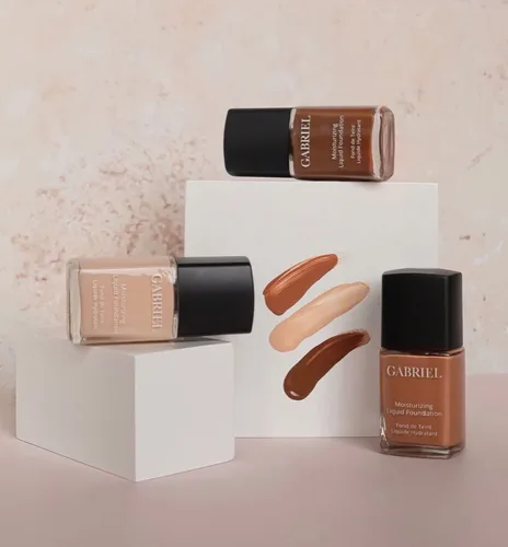 Vista 4 de Gabriel Cosmetics Base líquida hidratante (almendra), 1 fl oz, natural, sin parabenos, vegano, sin gluten, sin crueldad, sin OMG, impregnado