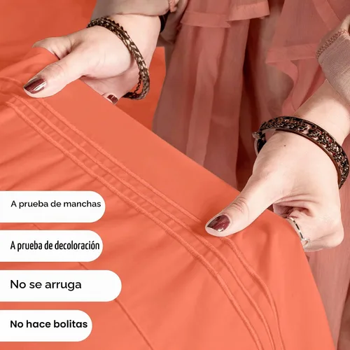 Vista 5 de ROYALE LINENS Juego de sábanas de 3 piezas para cama individual - Ropa de cama de microfibra cepillada suave de 1800 hilos - 1 sábana bajera