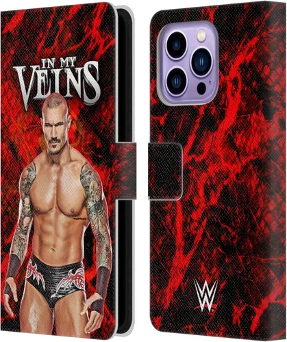Vista 54 de Head Case Designs Officially Licensed WWE in My Veins Randy Orton Leather Wallet Case Compatible with Apple iPhone 11