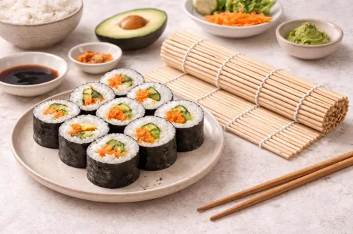 Vista 6 de Alfombrilla de bambú para enrollar sushi