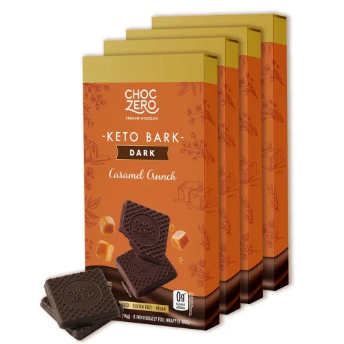 Vista 11 de ChocZero™ Chocolate sin azúcar, sin azúcares alcohólicos y sin endulzantes artificiales, todo natural, bajo en carbohidratos – 6 bolsas 70%