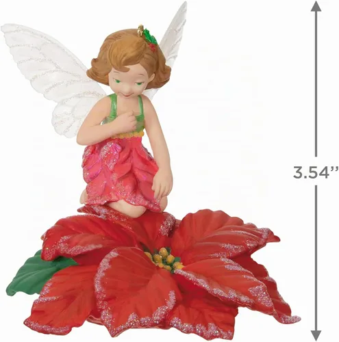 Vista 5 de Hallmark Keepsake Adorno navideño 2024, mensajeras de hadas resplandeciendo con luz, regalos para ella