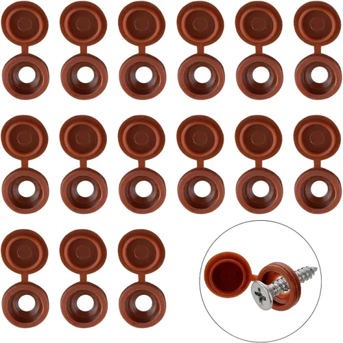 Vista 9 de INCREWAY 100 tapas de plástico para tornillos y arandelas plegables M3, cubiertas decorativas (negro)