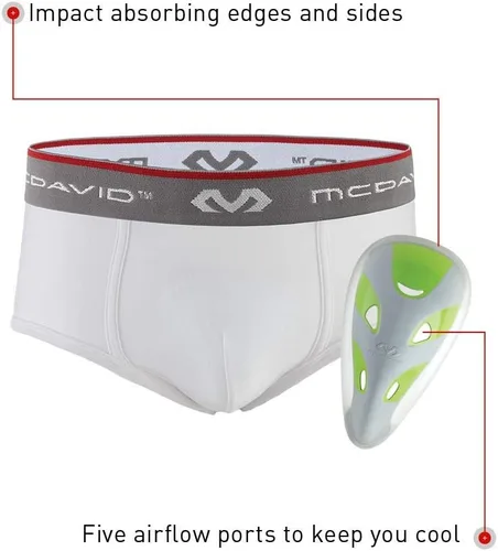 Vista 4 de McDavid 9110 Peewee Flexcup Calzoncillo Blanco Regular