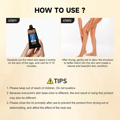 Vista 7 de Maquillaje de piernas impermeable sin transferencia, maquillaje para cubrir venas de piernas, loción de maquillaje corrector corporal de larga