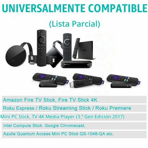 Vista 2 de Paquete de 2 cables de alimentación micro USB de 6 pies para Amazon Fire TV Stick, para Roku Streaming Stick, Express Plus, Premier Plus, control