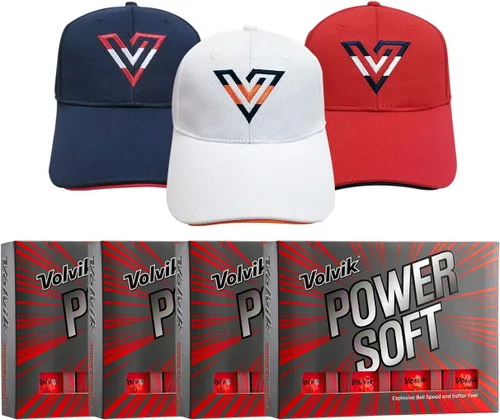 Vista 11 de Volvik Power Soft Explosive Ball Speed Golf Balls Set de regalo de 4 docenas