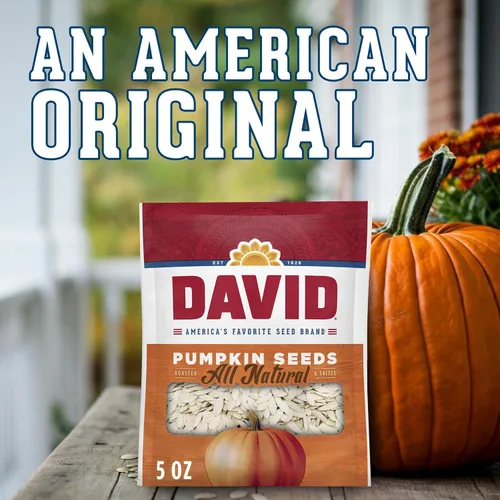 Vista 6 de DAVID Semillas de calabaza totalmente naturales, 5 oz. (paquete de 12)