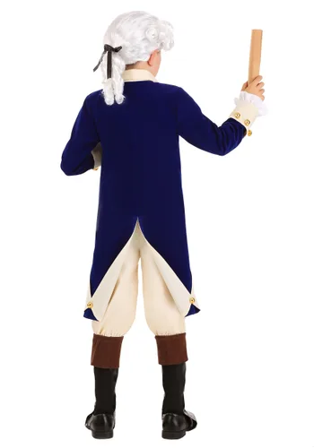 Vista 2 de Disfraz de Alexander Hamilton para niño Multicolor