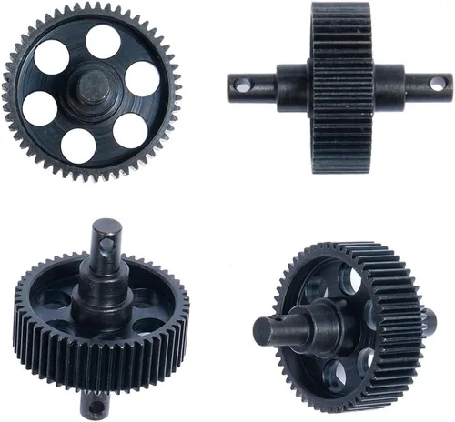 Vista 6 de QUE-T - Juego de engranajes rectos de transmisión de acero resistente para 1/10 Axial SCX10