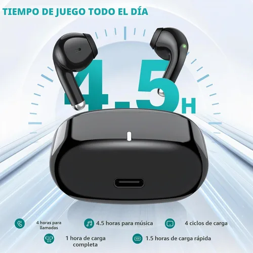 Vista 2 de ACAGET Auriculares inalámbricos para Samsung Galaxy S24 Ultra S25 S23 FE S22 S21 Plus Bluetooth 5.3 Auriculares con cancelación de ruido para iPhone
