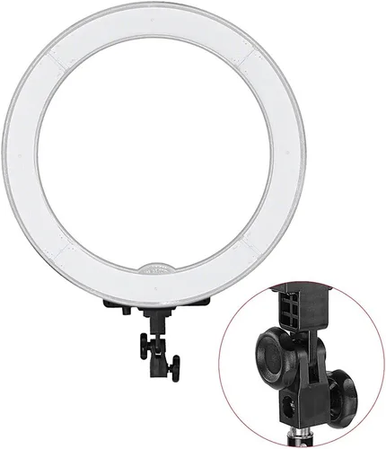Vista 3 de Neewer Adaptador de convertidor de luz de anillo ajustable para soporte de luz de lámpara de anillo, adaptador anular estándar hecho de plástico
