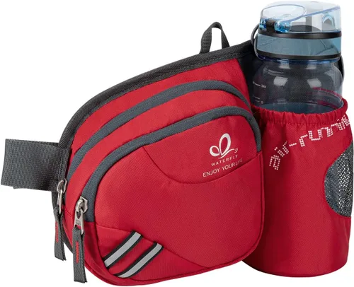 Vista 19 de Waterfly - Cangurera de senderismo con soporte para botella de agua para hombres y mujeres, para correr y pasear al perro, para iPhone 8 Plus