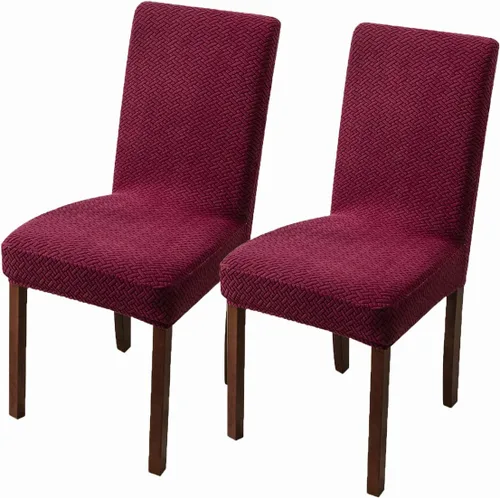 Vista 57 de Genina Fundas impermeables para sillas de comedor, cocina, fundas para sillas de comedor Parson (beige, 2 unidades)