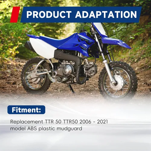 Vista 3 de Kit de carenado de cubierta lateral de guardabarros de plástico ABS para Yamaha TTR 50 TTR50 2006-2021