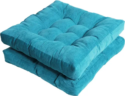 Vista 14 de Tiita Juego de 2 cojines redondos para sillas de oficina, 22 x 22 pulgadas, para exteriores, para adultos, sentados, patio, jardín, beige