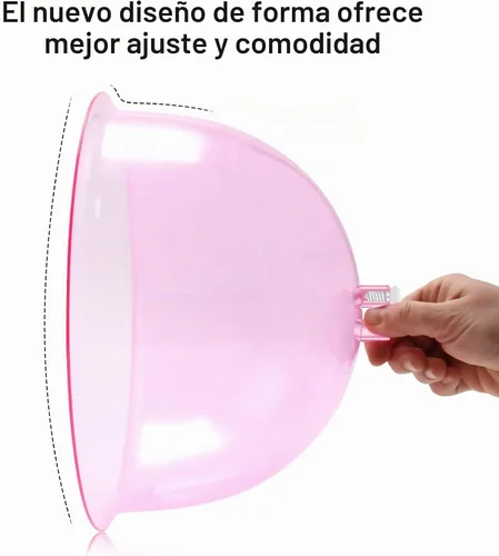Vista 3 de weiwei Copas de terapia de vacío de glúteos en forma de L, ventosas en forma de trasero, 6.1 fl oz, accesorios para máquina de ventosas al vacío