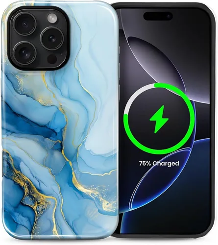 Vista 80 de Funda Compatible con iPhone 13/14 [Compatible con MagSafe] Protección de Doble Capa de Cáscara Dura Híbrida, Funda Magnética Protectora a Prueba