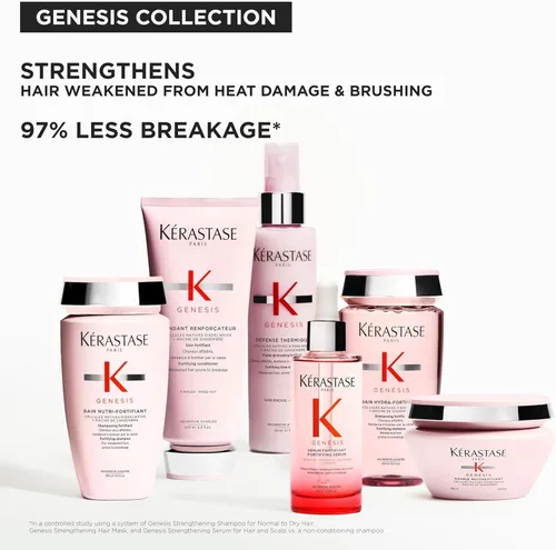 Vista 2 de Champú Kérastase Genesis Fortalecedor Nutri-Fortifiant - Para Cabello Débil o Dañado, Desenreda y Hidrata, Para Cabello Normal a Seco