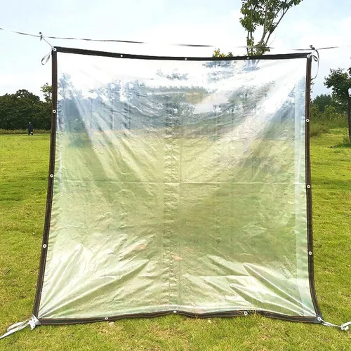 Vista 6 de Lona impermeable de plástico impermeable a prueba de viento cubierta al aire libre planta impermeable lona hoja 5X6m (tamaño: 3.2X3.2ft/1X1m)