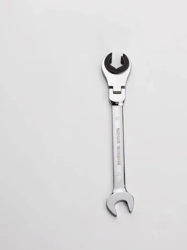 Vista 26 de FLZOSPER Llave de tubo SAE Fix de 1/2 pulgada, llave de engranajes de cabeza flexible, llave combinada de trinquete