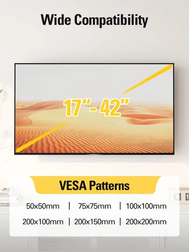 Vista 5 de Mounting Dream Soporte de pared para TV RV para la mayoría de pantallas planas LED, LCD de 17 a 42 pulgadas, Montaje de TV fijo para VESA 50x50 a