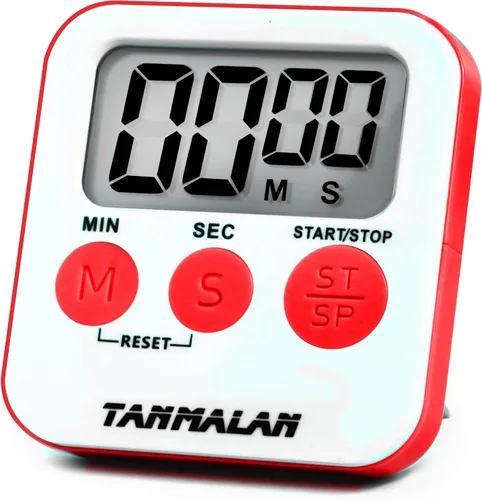 Vista 8 de Tanmalan Temporizador de Cocina para Cocina Alarma Fuerte, Pantalla Grande, Alarma Fuerte de Memoria Automática, Pantalla Grande, Botón Grande