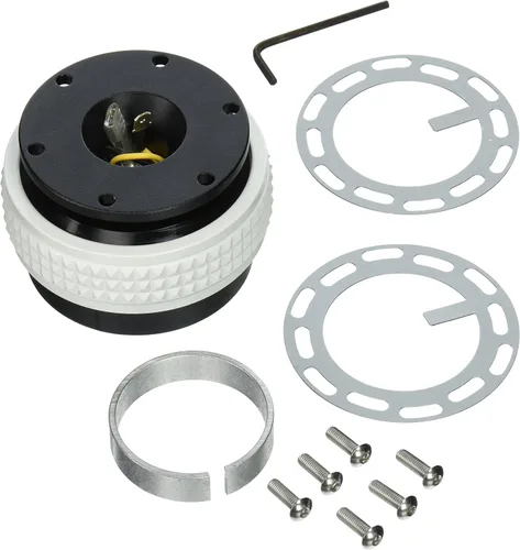 Vista 16 de NRG Innovations SRK-210BK/BK Kit de liberación rápida (cuerpo negro / anillo pirámide negro)