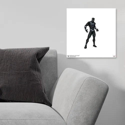 Vista 4 de Trends International Gallery Pops Marvel Comics Avengers - Póster de pared de Black Panther, 12 x 12 pulgadas, versión sin marco