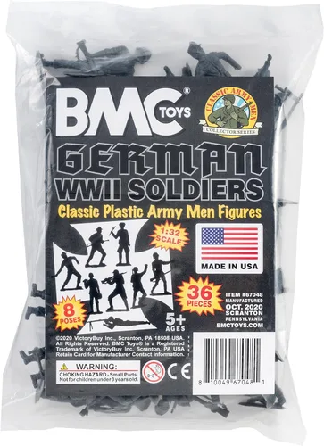 Vista 6 de BMC Classic MPC - Figuras de soldado alemán de plástico para hombre, color negro, 36 piezas, fabricado en EE. UU