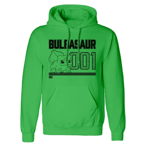 Vista 2 de Sudadera con Capucha Unisex Pokémon Bulbasaur Line Art Verde