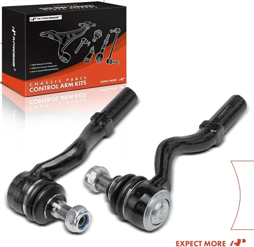Vista 8 de A-Premium 2 extremos de barra de acoplamiento exteriores delanteros, compatibles con Mercedes-Benz E300 1996-1999, E320 1996-2003, E420 1997, E430