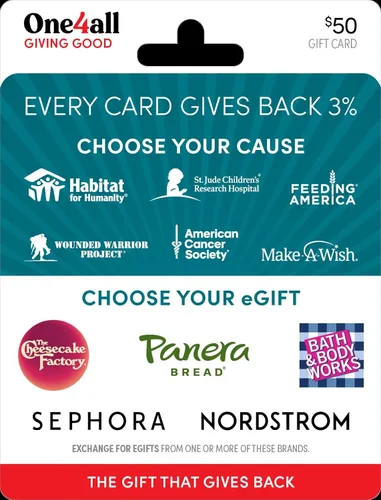 Vista 4 de One4all Giving Good Hope Physical Gift Card - $25