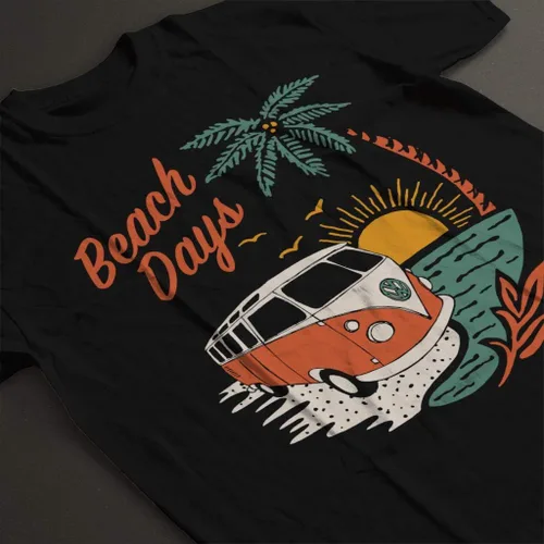 Vista 4 de Volkswagen Beach Days - Camiseta para mujer