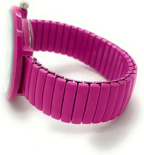 Vista 3 de Reloj de moda con banda elástica para hombre y mujer, tamaño grande