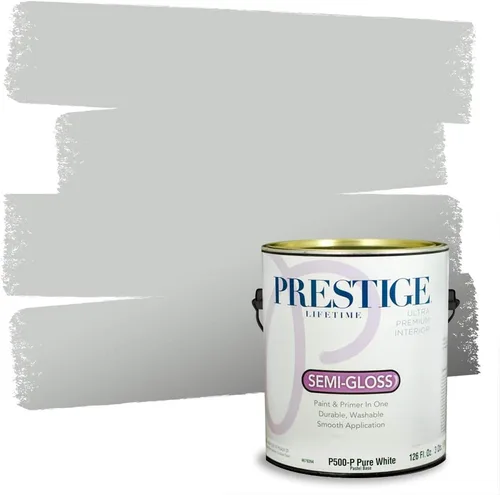 Vista 115 de PRESTIGE Paints - Pintura interior e imprimación en uno, 1 galón, cáscara de huevo, pimienta envejecida