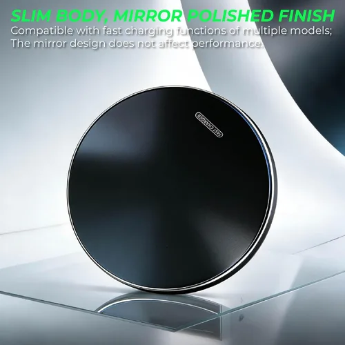Vista 5 de Cargador inalámbrico rápido de 15 W, compatible con teléfonos Samsung S25/iPhone 17/Android y AirPods/Galaxy Buds, almohadilla de carga