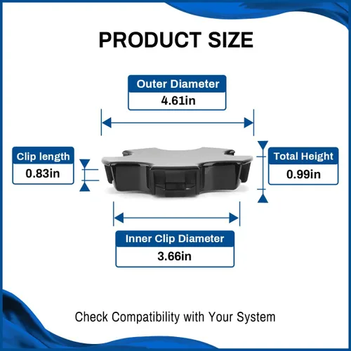 Vista 2 de 4 tapas centrales de rueda compatibles con Corvette C5 Z06 2000-2004 de repuesto negro S207-09 WCA-155